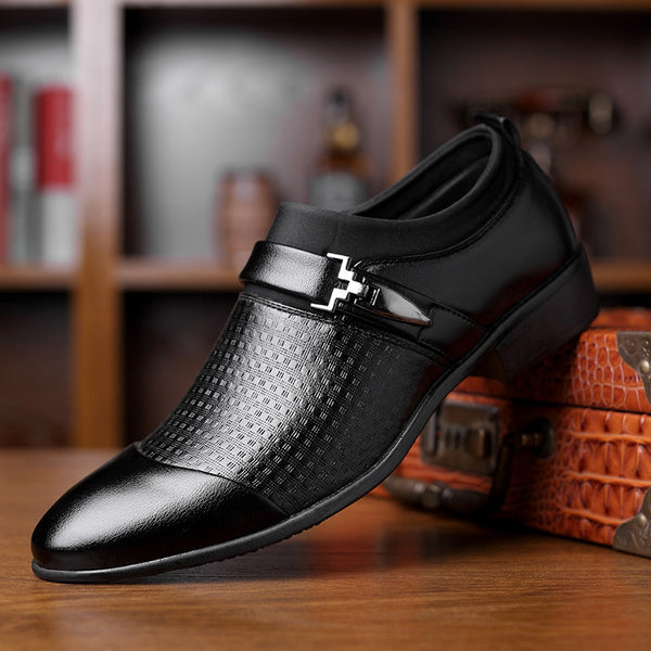 Business Formal Wear Men's Leather Shoes - WOMONA.COM