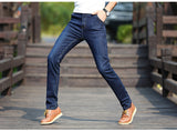 Stretch straight jeans - WOMONA.COM