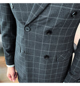 Men's Casual Business Suit Three-piece - WOMONA.COM