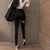 Waist Slimming Denim Daddy Pants Women - WOMONA.COM