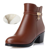 Thick heel boots - WOMONA.COM