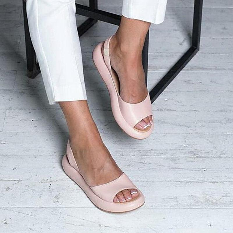 Women's Elastic Strap Flat Shoes