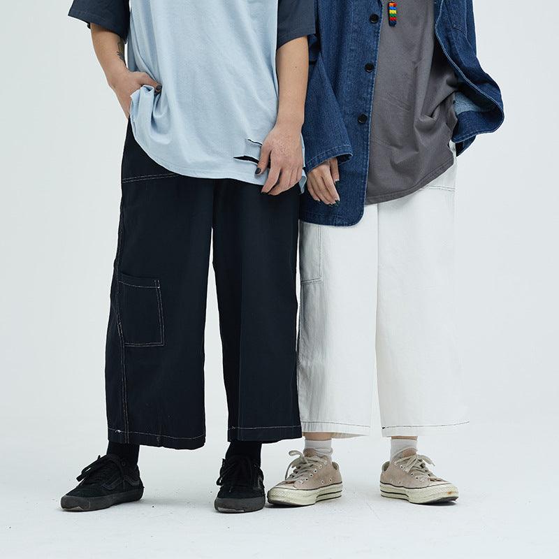 Men's Cropped Jeans – White or Black