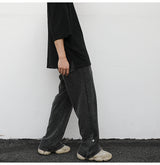 Slit loose terry sweatpants - WOMONA.COM