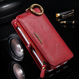 Luxury PU Leather Case For 8 Plus X XR XS Max 11 Flip Stand Wallet - WOMONA.COM