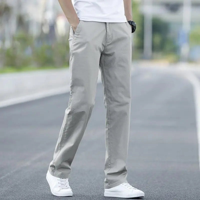 Loose stretch casual pants - WOMONA.COM