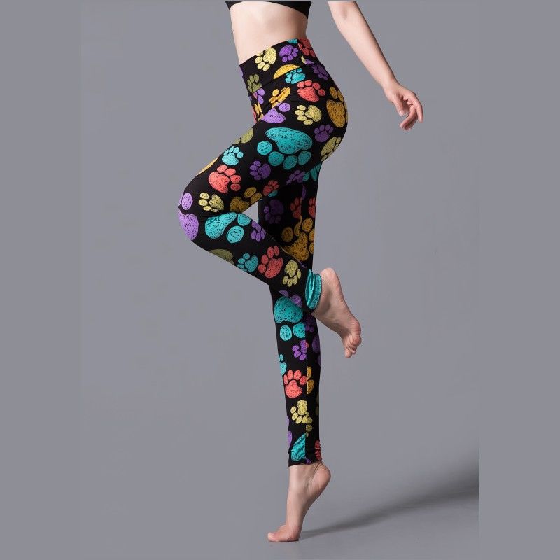 Printed yoga leggings - WOMONA.COM