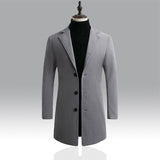 Long trench coat men's - WOMONA.COM