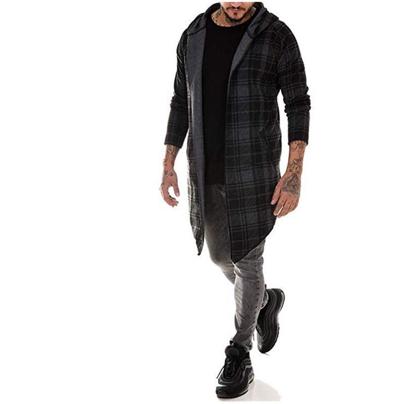 windbreaker mid-length lapel trench coat - WOMONA.COM