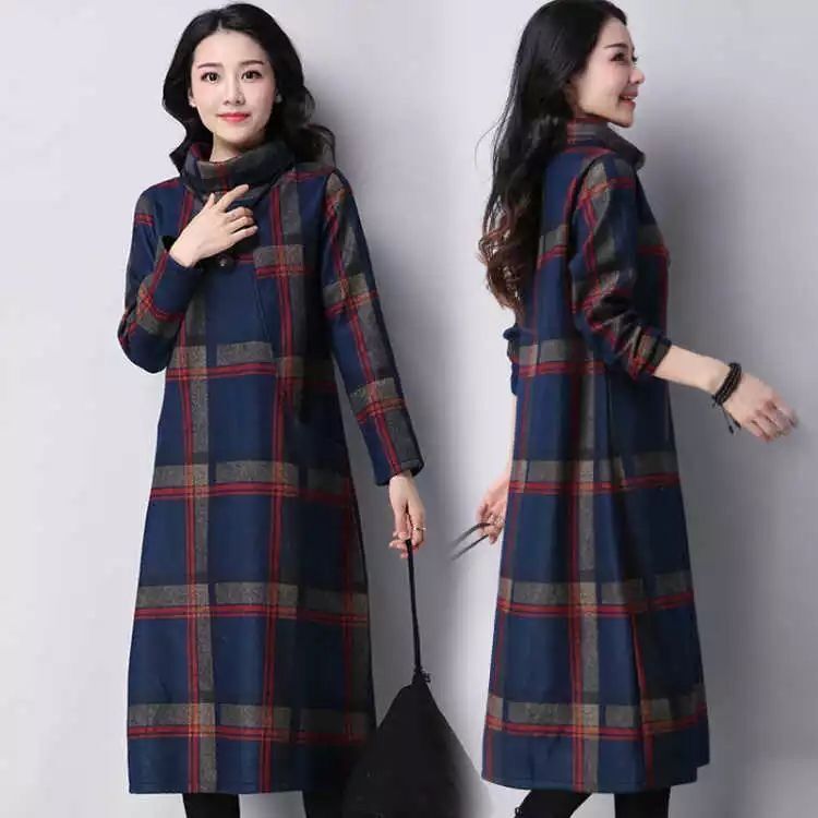 Woolen Dress - WOMONA.COM
