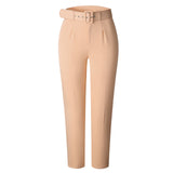 High waist casual trousers - WOMONA.COM