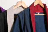 Linen cardigan long men's - WOMONA.COM