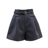 Thin woolen shorts - WOMONA.COM