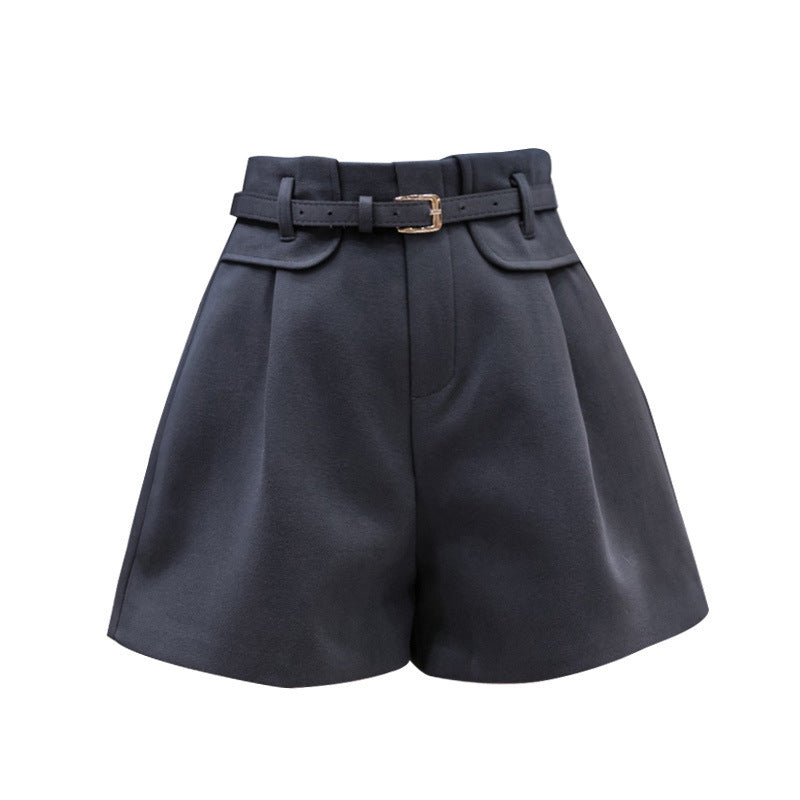 Thin woolen shorts - WOMONA.COM