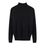 Half turtleneck knitted sweater - WOMONA.COM