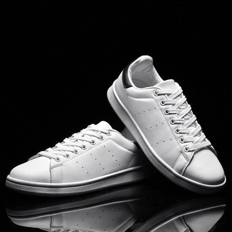 Lace-Up White Shoes Sneakers For Men - WOMONA.COM