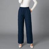 Thermal Pants Were Thin Plus Size Casual Straight - WOMONA.COM