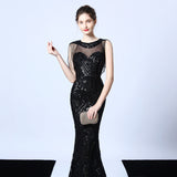 Party dress long banquet slim fit - WOMONA.COM