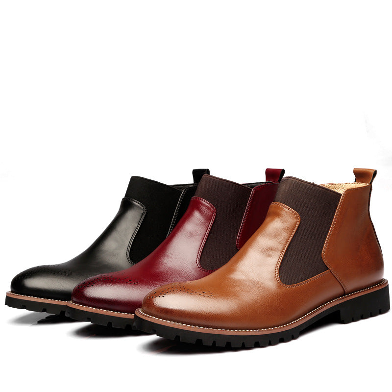 Brock Leather Boots Men Shoes Men - WOMONA.COM