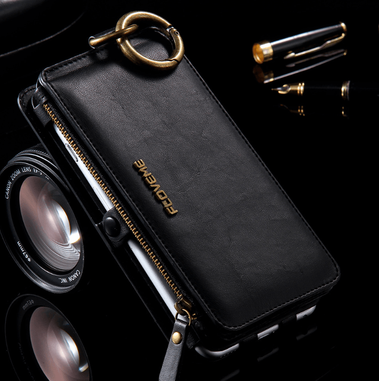 Luxury PU Leather Case For 8 Plus X XR XS Max 11 Flip Stand Wallet - WOMONA.COM