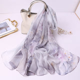 Qianli Jiangshan Tu Tulle Scarf - WOMONA.COM