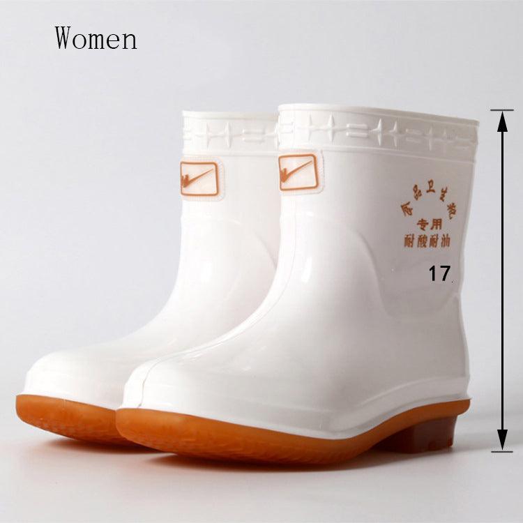 Short White Rain Boots For Men - WOMONA.COM