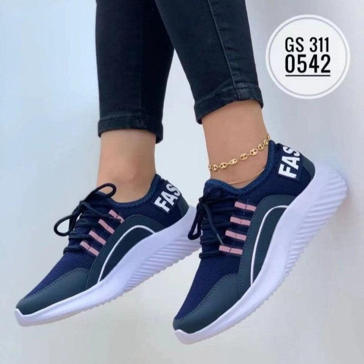 Lace Up Running Shoes - WOMONA.COM