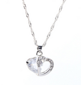 Lady Fashion Heart Pendant Necklace - WOMONA.COM