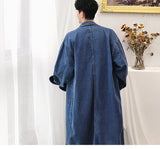 Fine denim trench coat - WOMONA.COM