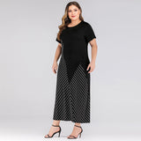 Contrast Color Stripe Patchwork Maxi Dresses - WOMONA.COM