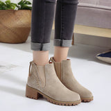 Casual Thick-heeled Boots - WOMONA.COM