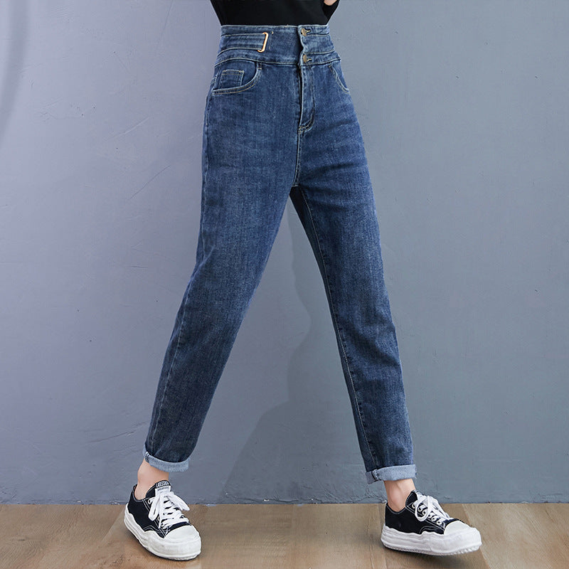 High Waist Jeans Radish Pants Women - WOMONA.COM