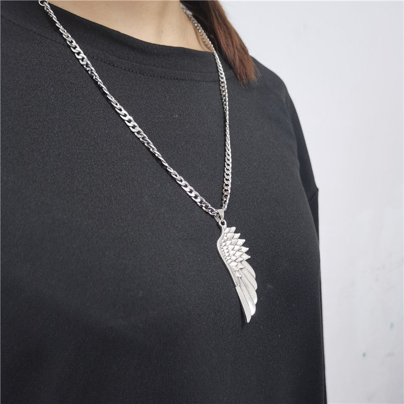 titanium steel pendant necklace - WOMONA.COM