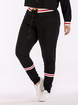 Women's pants with large size waistband - WOMONA.COM