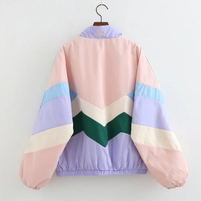 Colorblocked cotton coat - WOMONA.COM