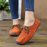 Lace-up Flat Shoes Sneakers Women - WOMONA.COM