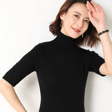 Short-sleeved Sweater - WOMONA.COM