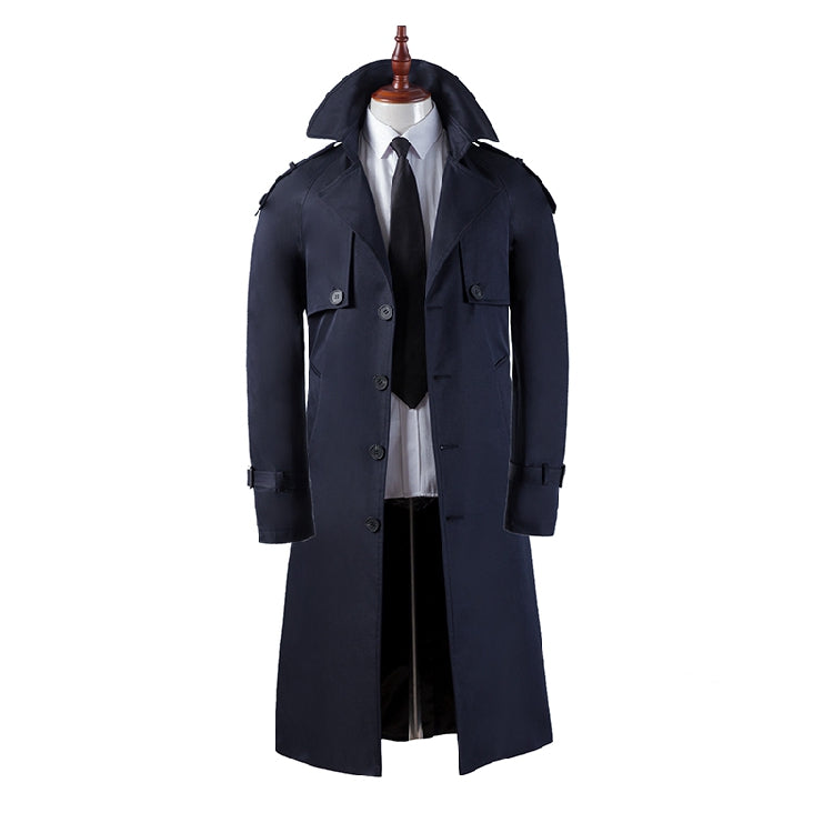 Men's Trench Coat Super Long Over - WOMONA.COM