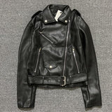 Faux leather jacket ladies - WOMONA.COM