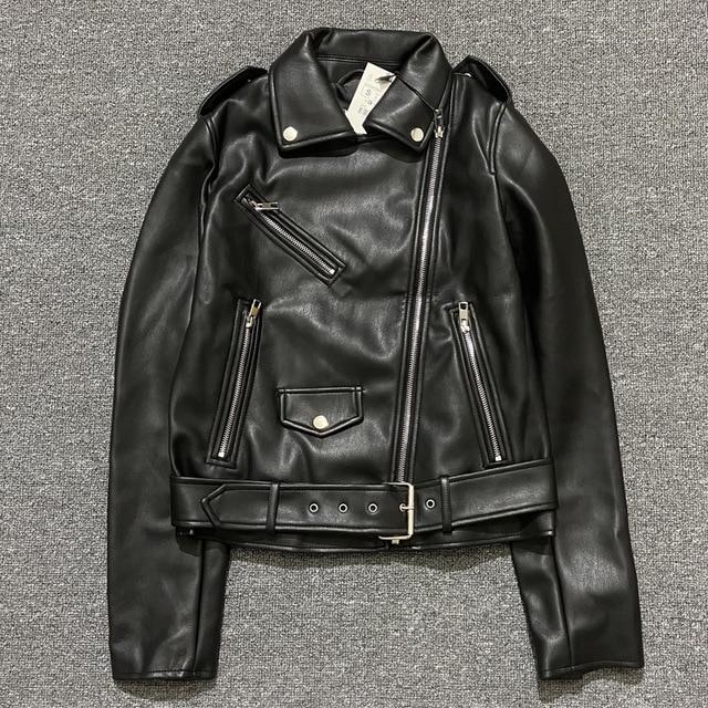 Faux leather jacket ladies - WOMONA.COM