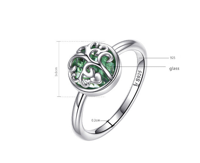 Silver Tree of Life  Silver Ring - WOMONA.COM