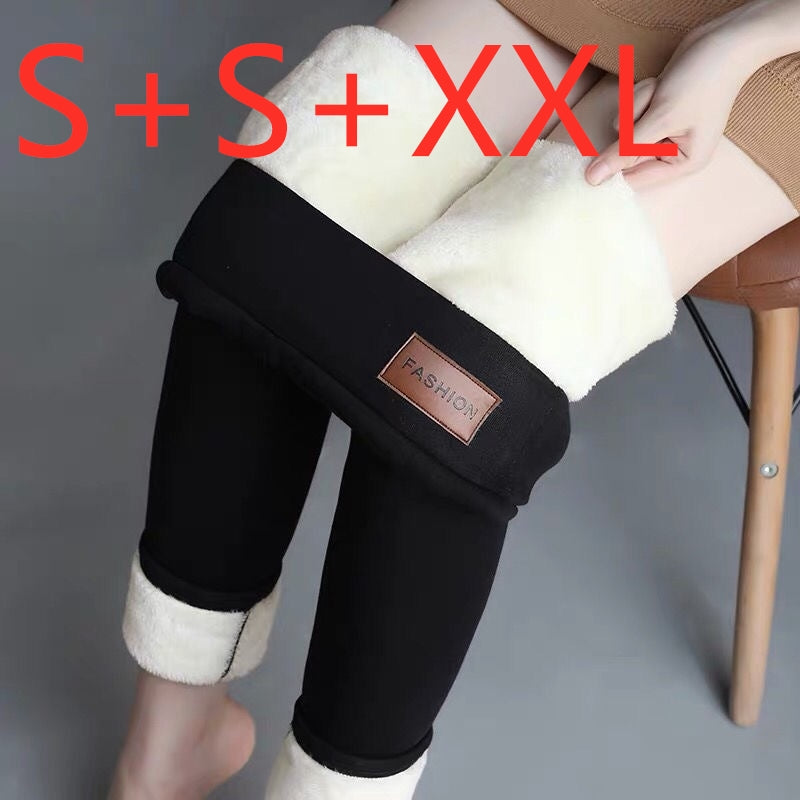 Women's lamb wool leggings - WOMONA.COM