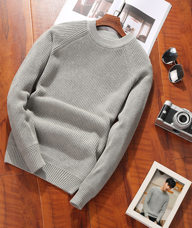 Men's crew-neck sweater - WOMONA.COM