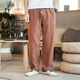 Linen casual pants - WOMONA.COM