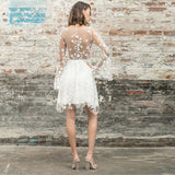 Lace Embroidery Nightclub Outfit Beach Skirt - WOMONA.COM