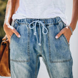 white trouser jeans - WOMONA.COM