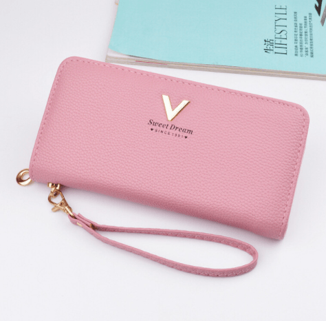 Leather Wallets Women Purses Zipper Long - WOMONA.COM