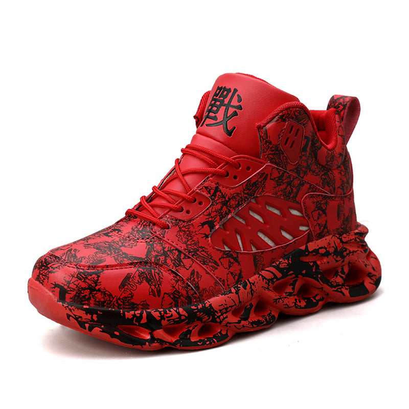 Graffiti print sneakers - WOMONA.COM