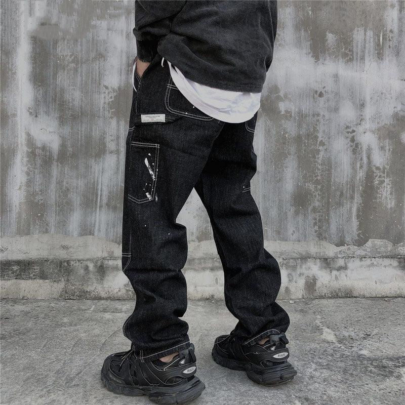 Men's Washed Jeans – Blue or Black
