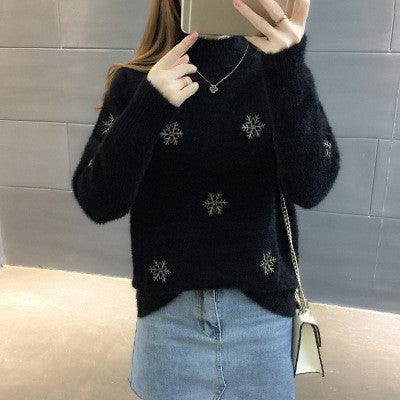 Thickened Mink Fleece Sweater - WOMONA.COM